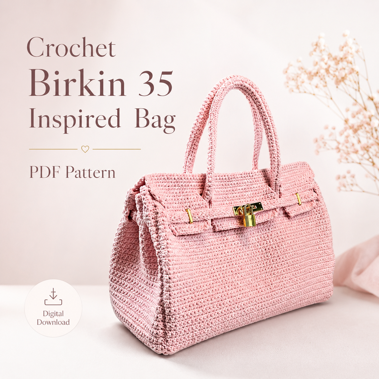 Crochet Birkin 35 Bag